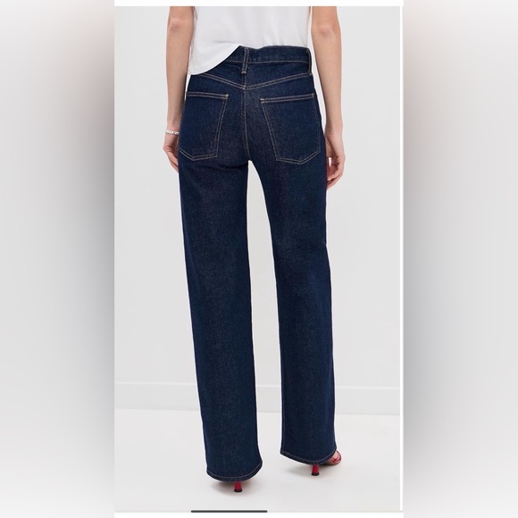 AGOLDE Harper Relaxed Straight Jeans in Dark Indigo 27 - Picture 3 of 8